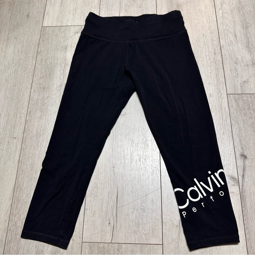 Calvin Klein women’s black Leggings Size S Holiday Winter OuterwearGym workout